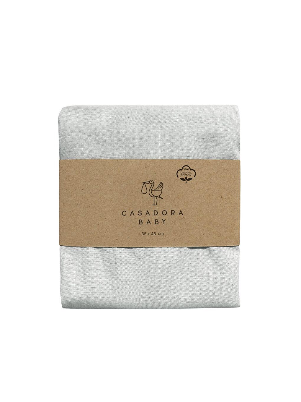 Organik %100 Pamuk Ranforce 35x45cm Yastık Kılıfı – Gri-3