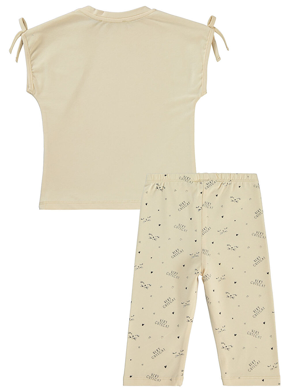 Beyaz Girls Kız Çocuk Takım 2-5 Yaş Tebeşir-1