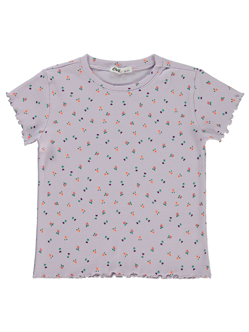 Girls Kız Çocuk Tişört 6-9 Yaş Lila