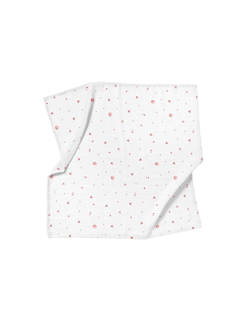 Beyaz Sleep Time 100% Pamuk Müslin Örtü Seti (70x70 cm 3'lü)-2