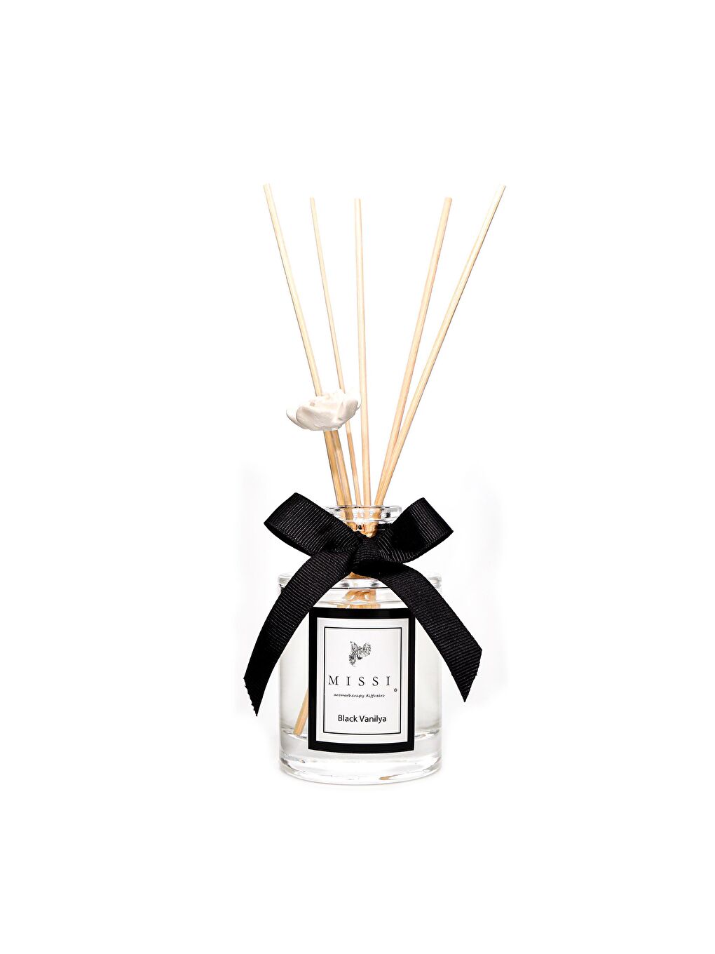 Ekru 110 ml Silindir Şişe Black Vanilya Oda Kokusu