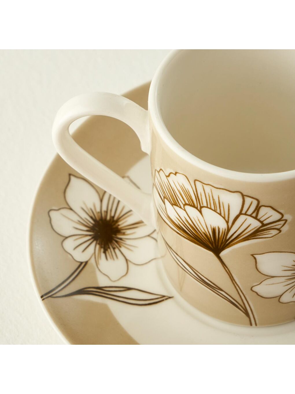 Karışık Rachel 2'li Kahve Fincanı Seti (90 cc)-1