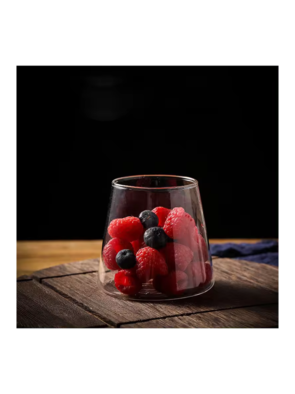 Renksiz Piramit Cam Sunum Kasesi 300 ml Üçlü2838-3