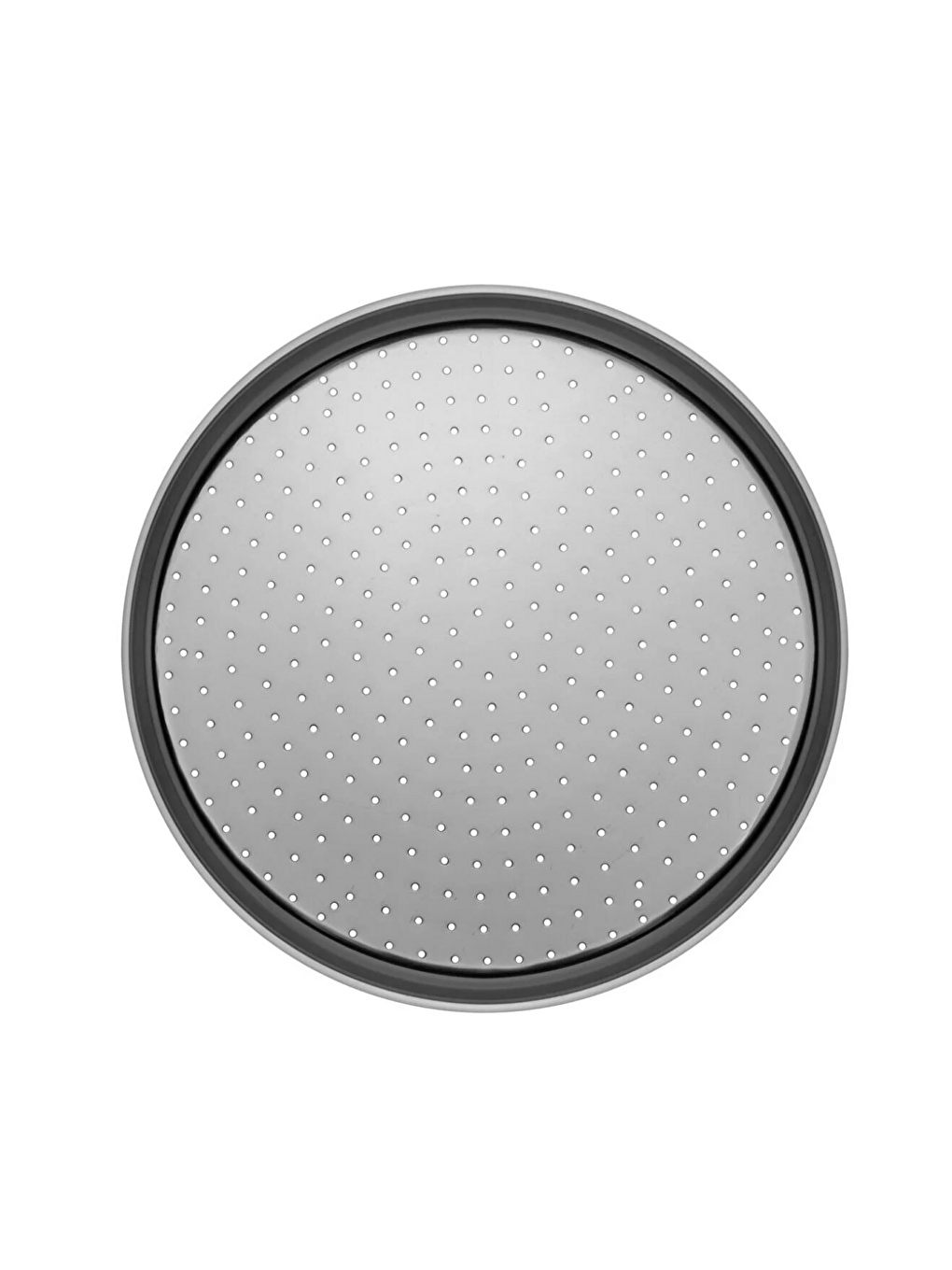 Orta Boy Delikli Pizza Tepsisi Lahmacun Pide Tepsisi 32 cm ve Gri Silikon Yanmaz Fırın Eldiveni-3