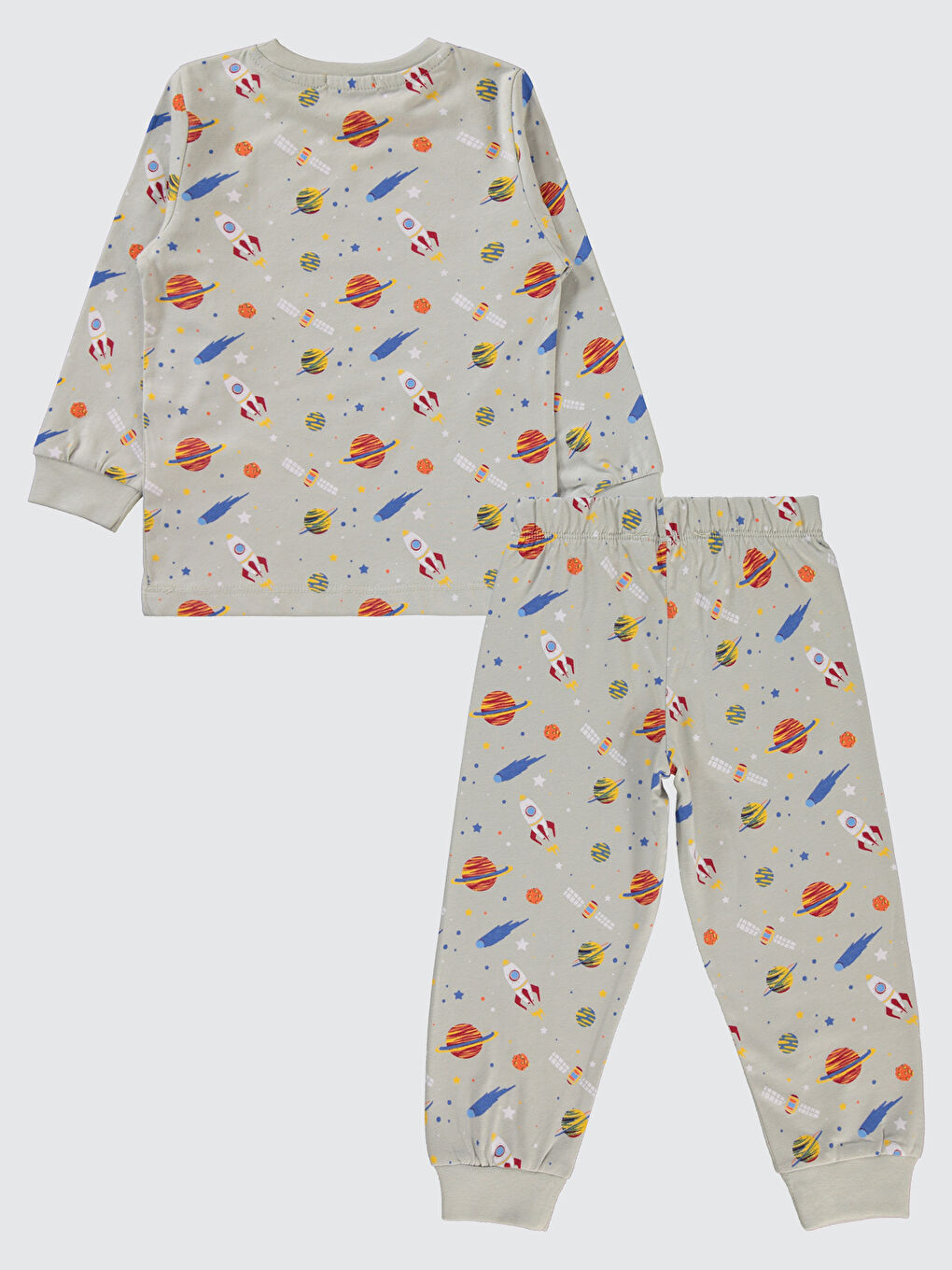 Boys Erkek Çocuk Pijama Takımı 2-5 Yaş Gri-1