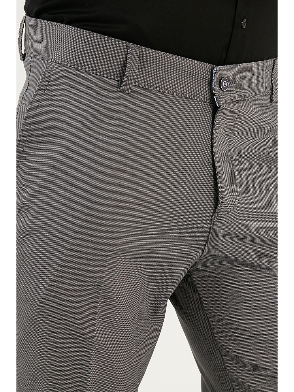 Gri Pamuklu Normal Bel Regular Fit Cepli Kumaş Erkek Pantolon 645JUPITER-4