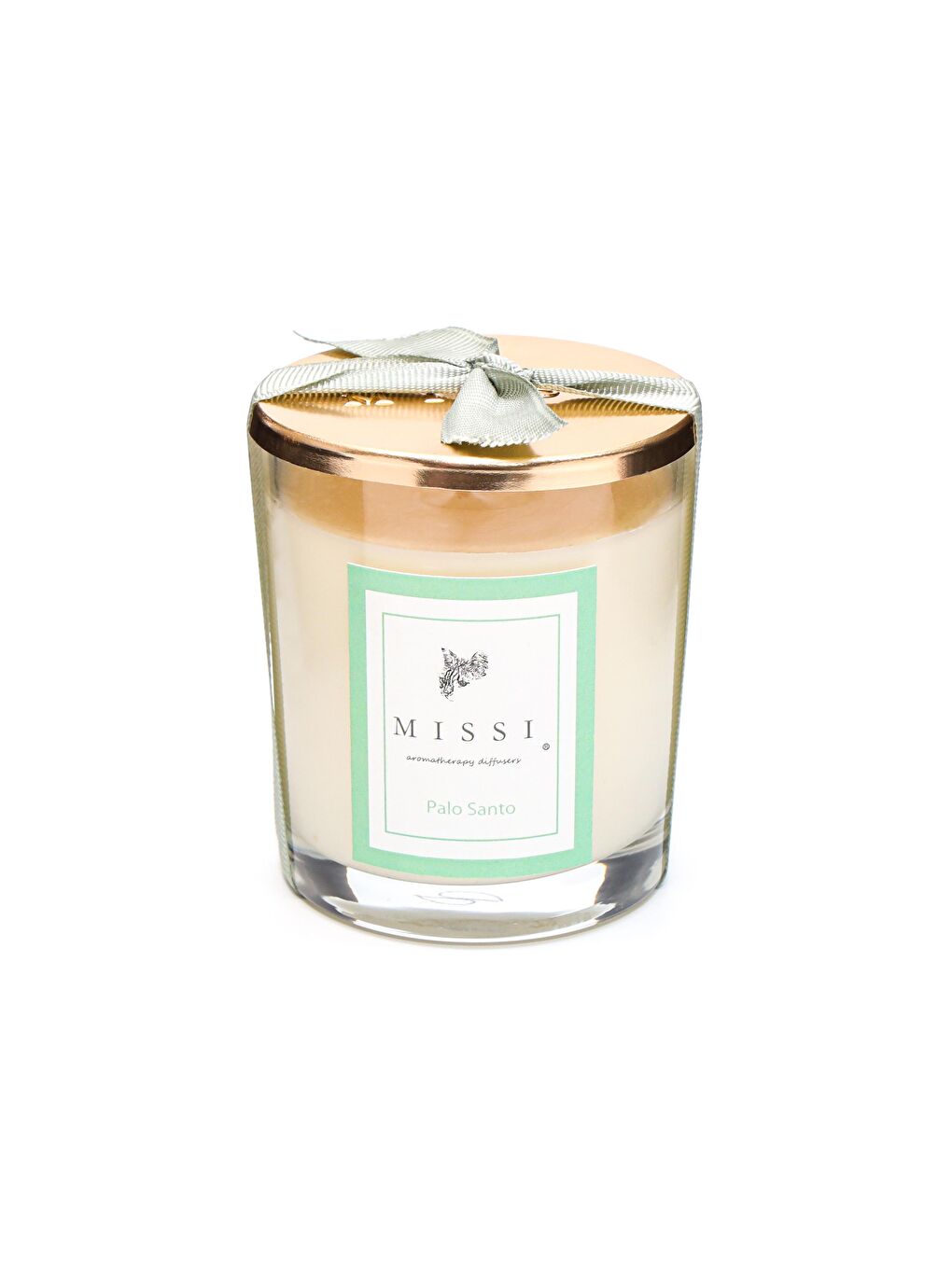 Ekru Kapaklı Palo Santo Vegan Mum (140 gr)