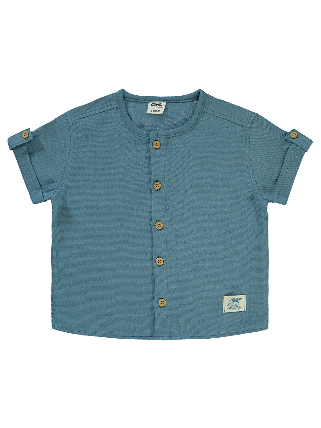 Baby Erkek Bebek Gömlek 6-18 Ay İndigo