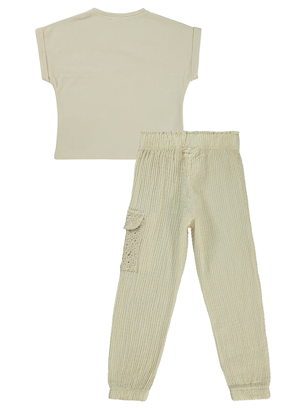 Girls Kız Çocuk Takım 6-9 Yaş Bej-1