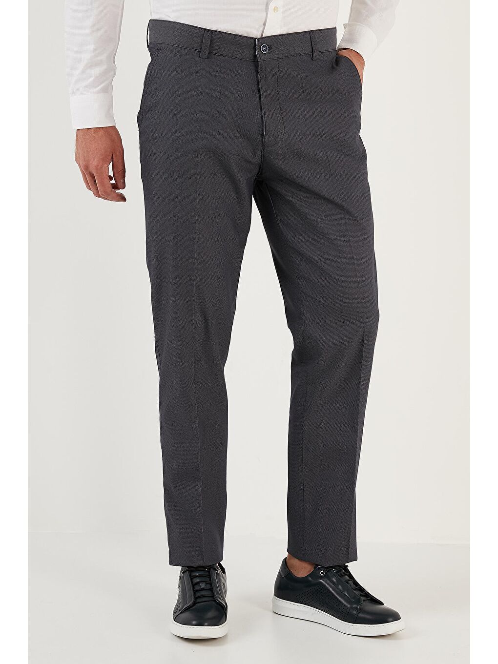 Lacivert Pamuklu Normal Bel Regular Fit Cepli Kumaş Erkek Pantolon 645JUPITER-2