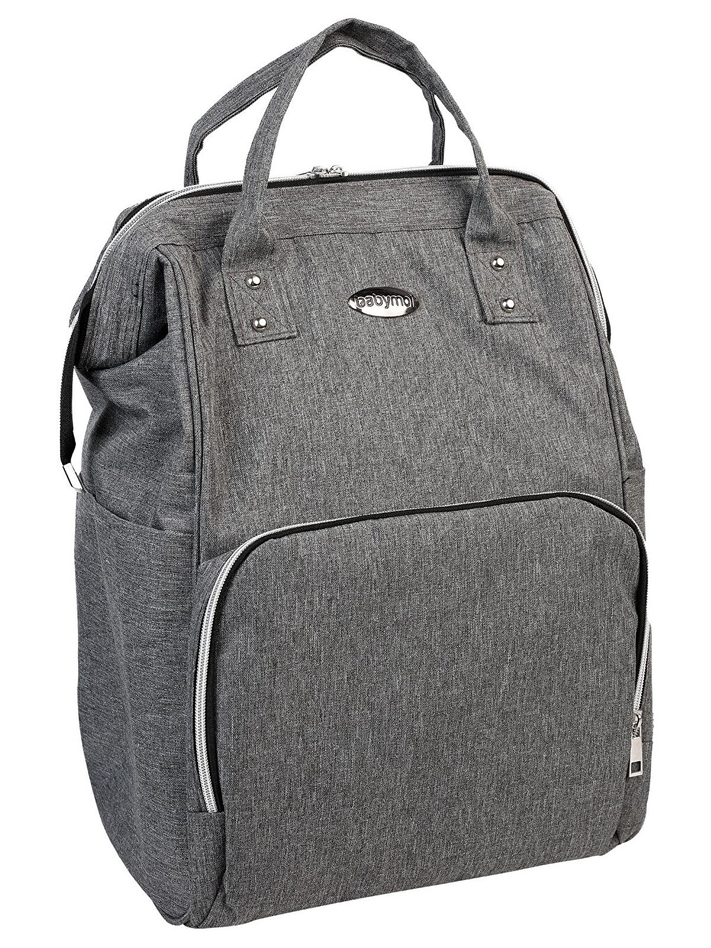 Linen Anne Bebek Bakım Sırt Çantası Gri-8