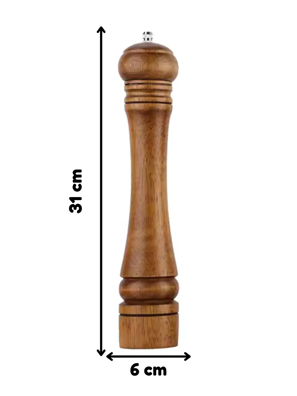 Kahverengi Ahşap Gövdeli Büyük Boy 31 cm 2 Adet-1