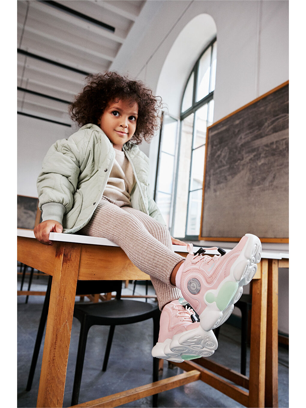 Pembe Vento Işıklı Kız Okul Öncesi Pudra Bot-4