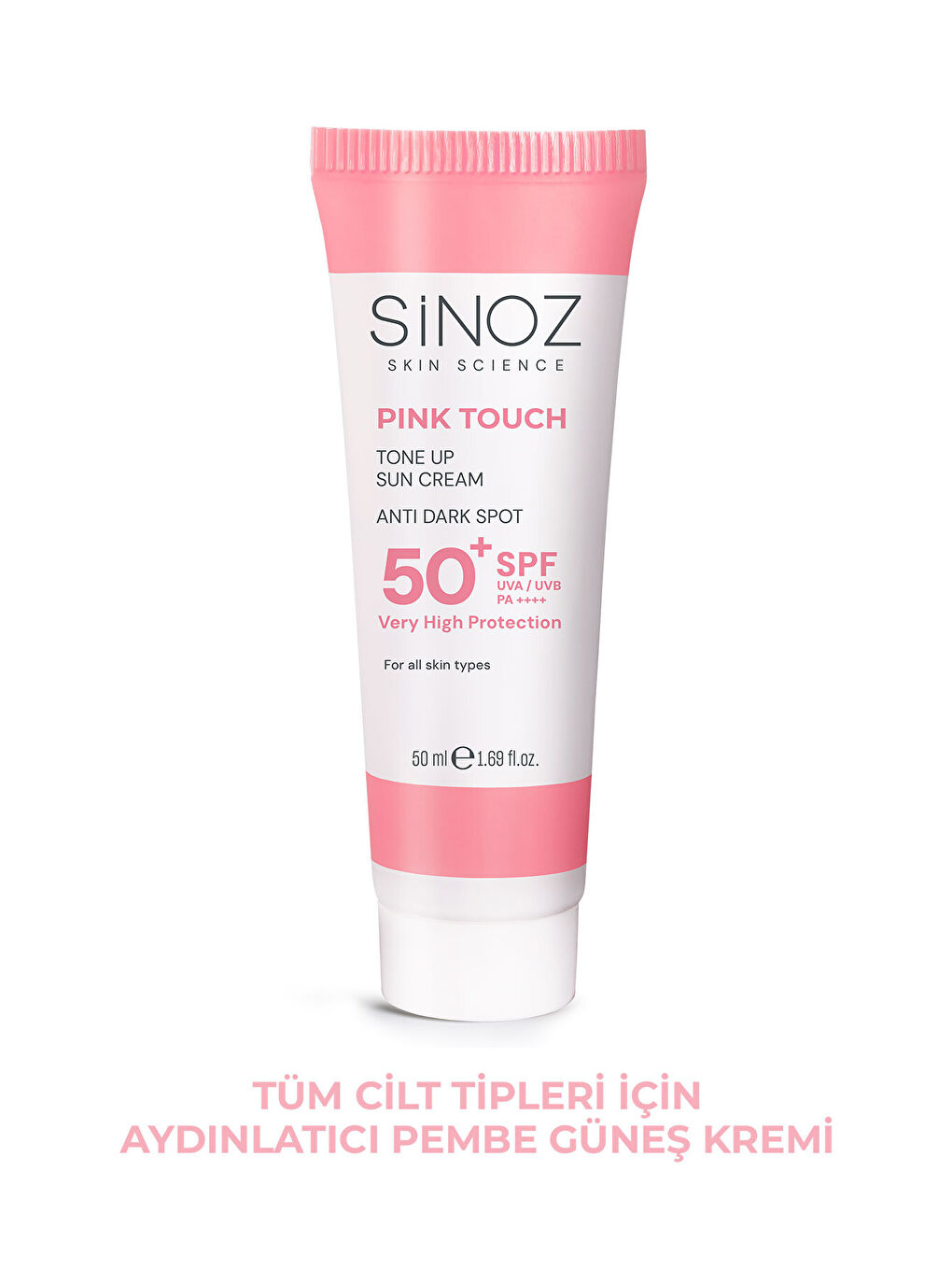 Pink Touch Spf50+ Cilt Aydınlatıcı Pembe Yüz Güneş Kremi 50ml-tüm Ciltler Için-PA++++