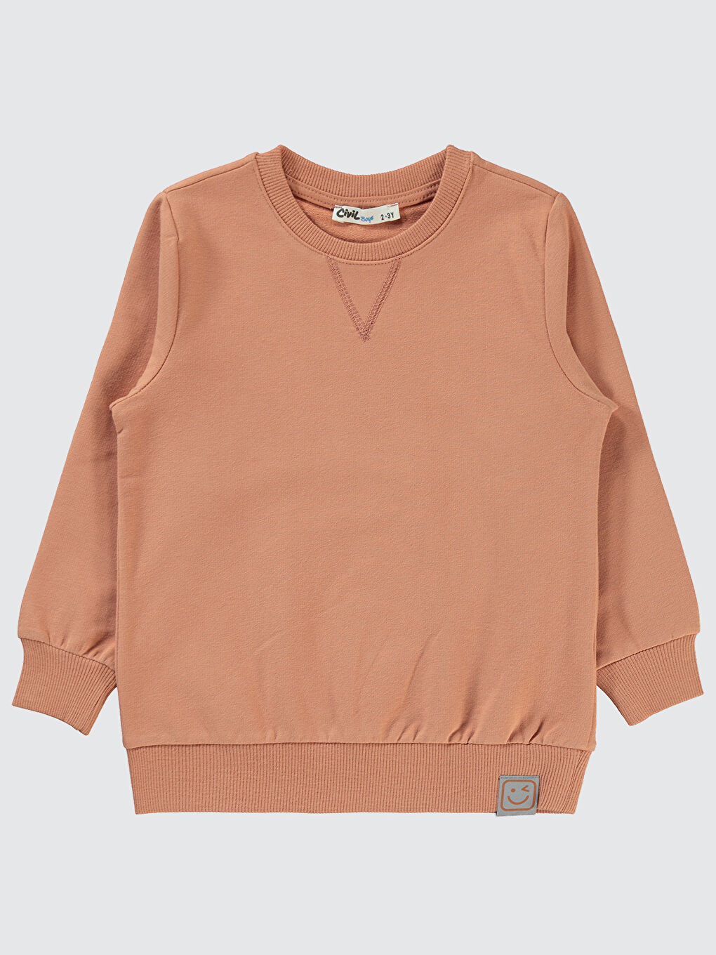 Kahverengi Erkek Çocuk Sweatshirt 2-5 Yaş Kiremit