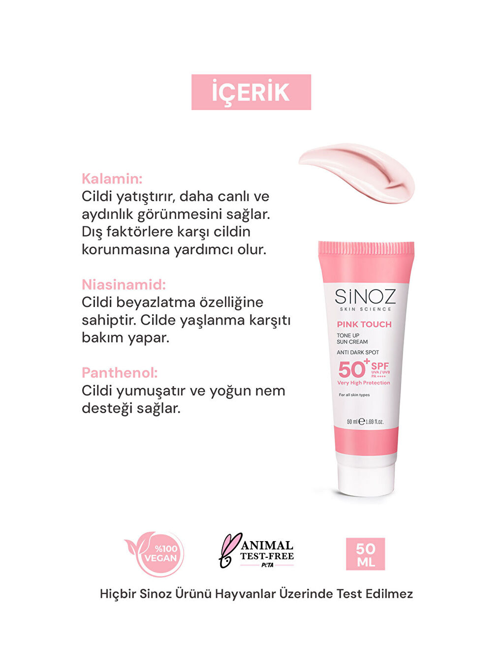 Pink Touch Spf50+ Cilt Aydınlatıcı Pembe Yüz Güneş Kremi 50ml-tüm Ciltler Için-PA++++-2