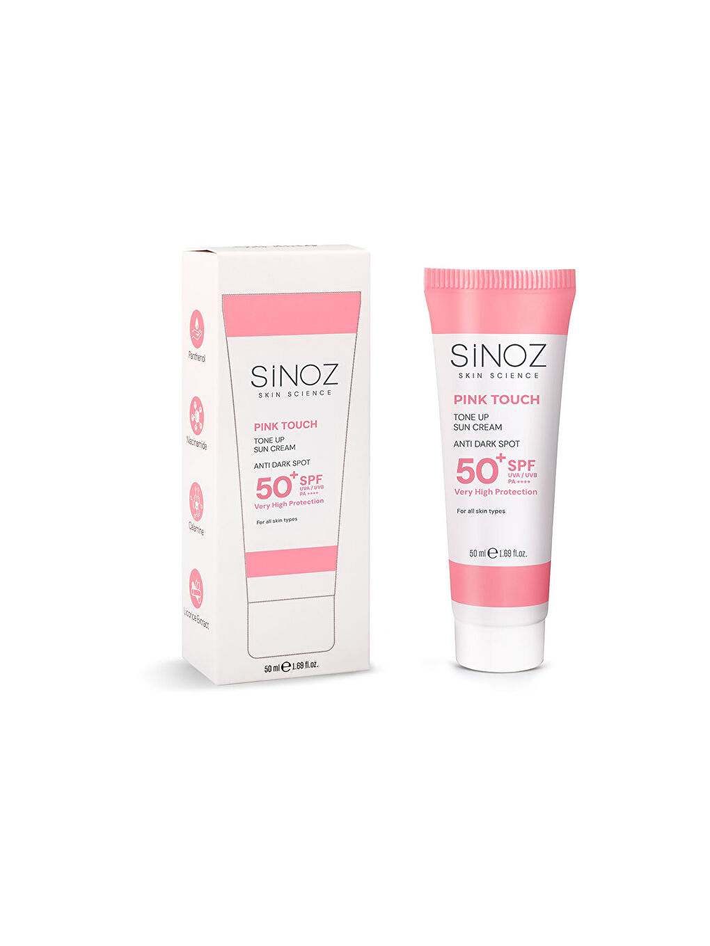 Pink Touch Spf50+ Cilt Aydınlatıcı Pembe Yüz Güneş Kremi 50ml-tüm Ciltler Için-PA++++-4