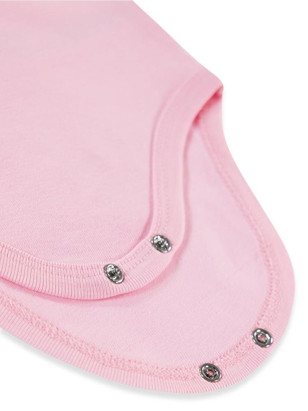 Baby Düz Renkli 3-9 Ay Çıtçıtlı Badi - Pembe 6-9 Ay-3