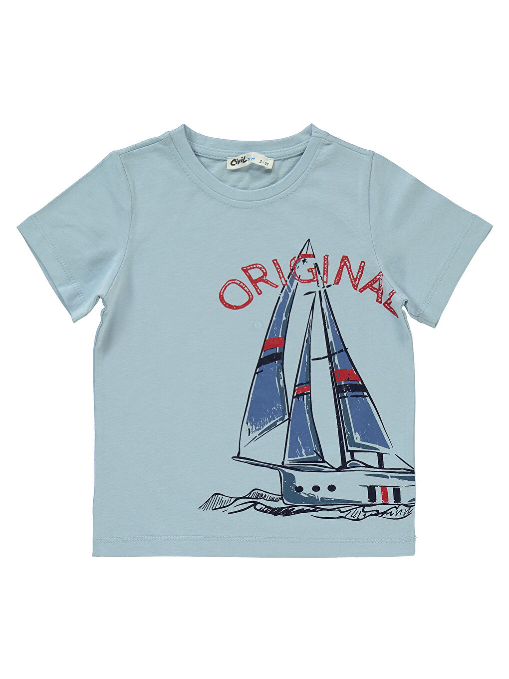 Boys Erkek Çocuk Kaprili Takım 2-5 Yaş Buz Mavi-2