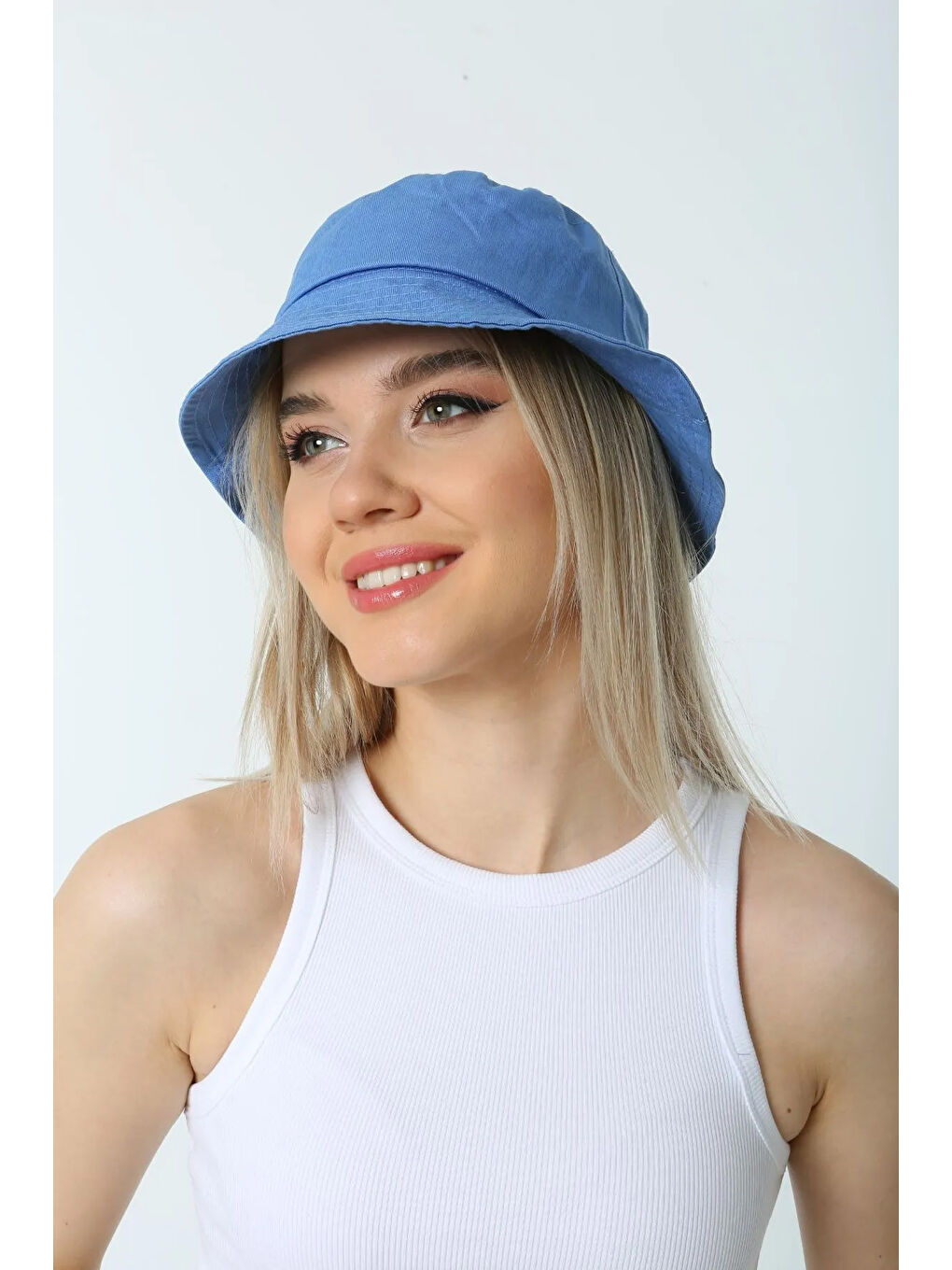 Remsa Mayo Indigo Pamuk Bucket Şapka RŞ-110 İndigo