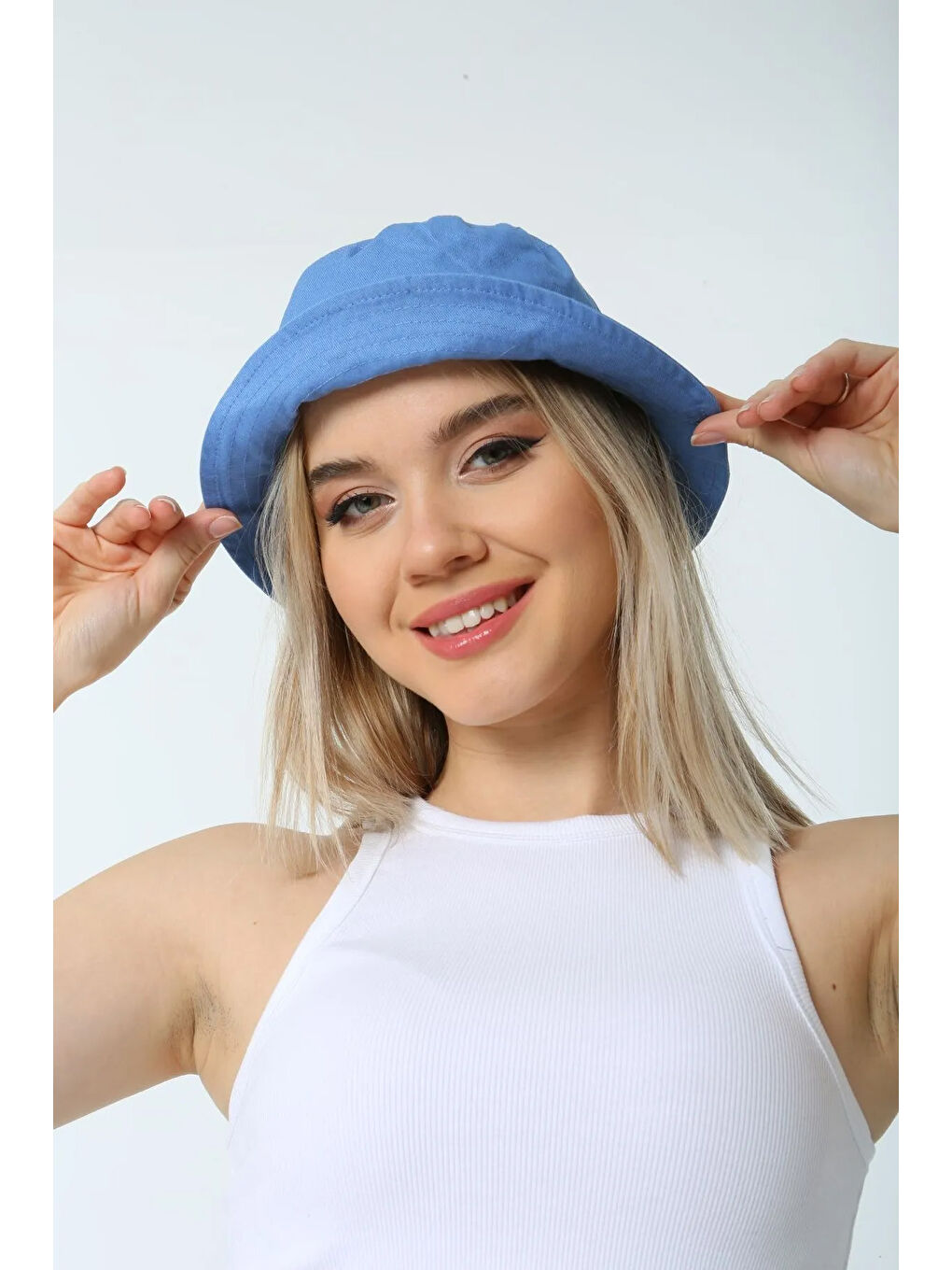 Remsa Mayo Indigo Pamuk Bucket Şapka RŞ-110 İndigo - 1