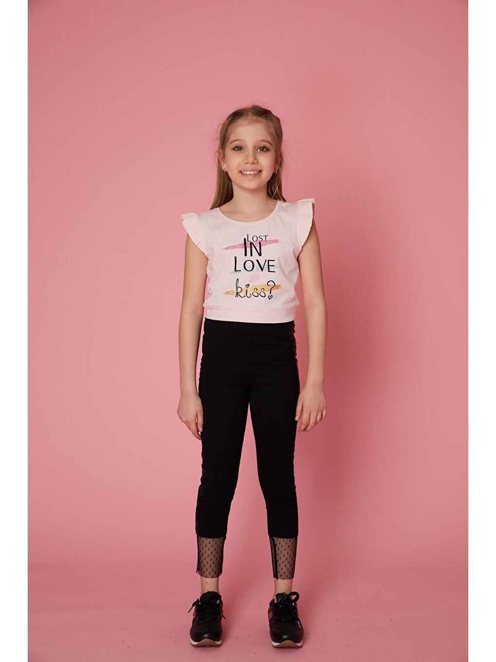 Pembe Kız Çocuk Tişört
