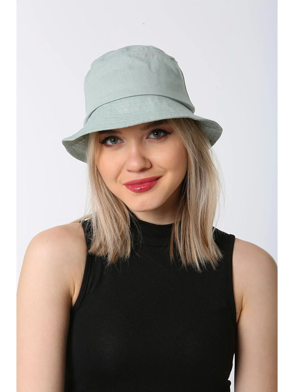 Yeşil Pamuk Bucket Şapka RŞ-110 Mint-2