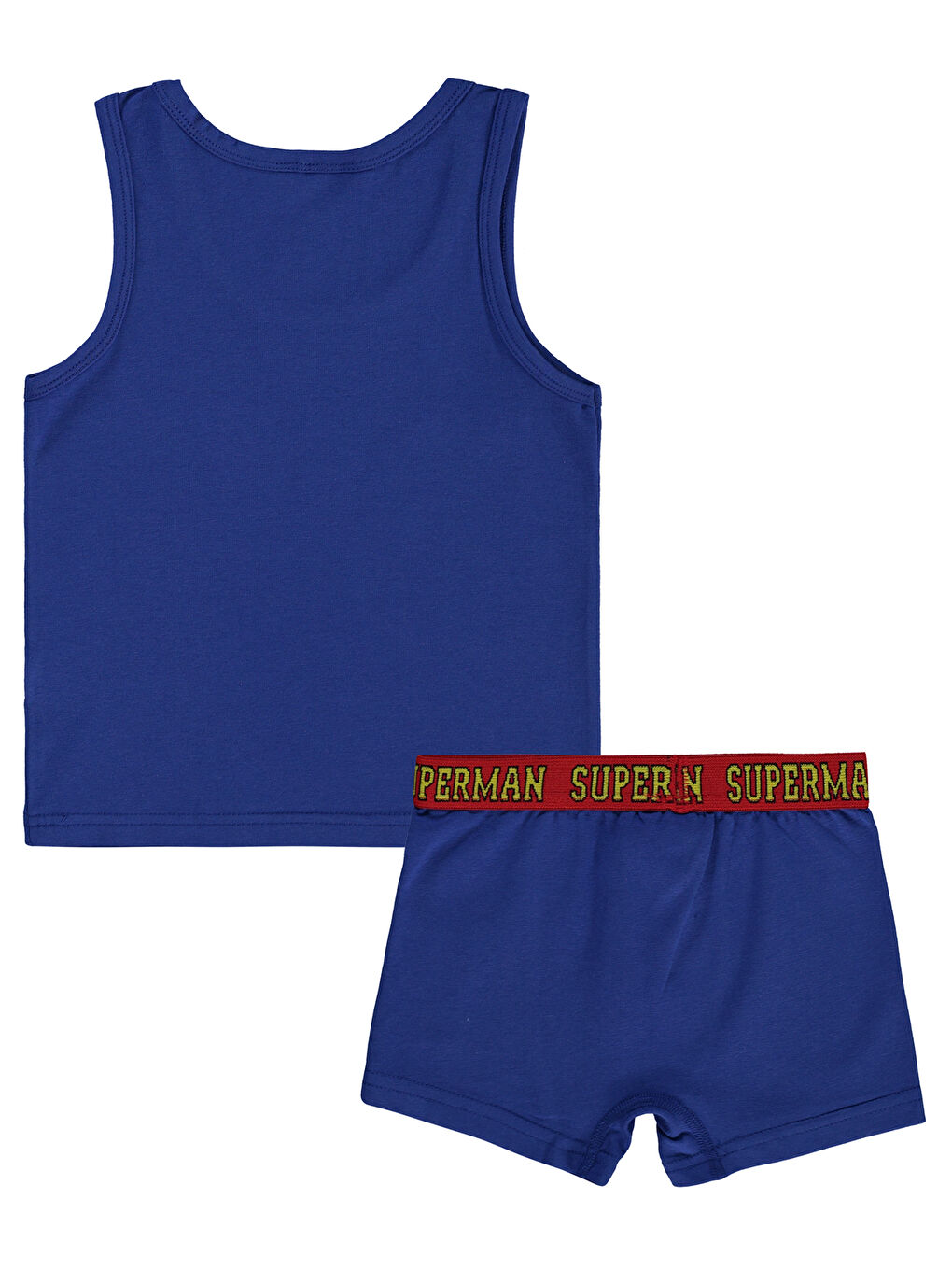 Süperman Erkek Çocuk İç Çamaşır Takımı 2-10 Yaş Mavi-1