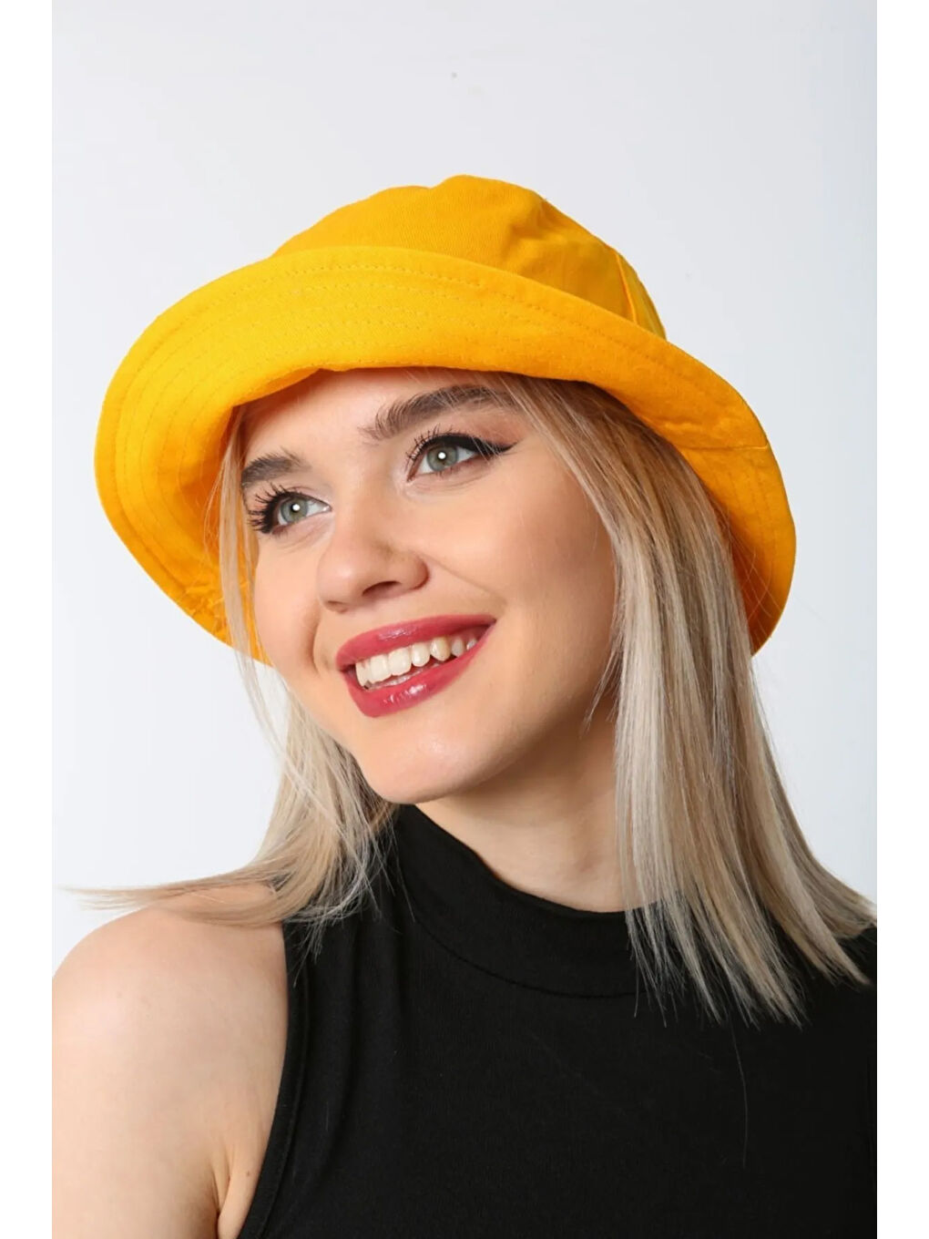 Pamuk Bucket Şapka RŞ-110 Sarı-3
