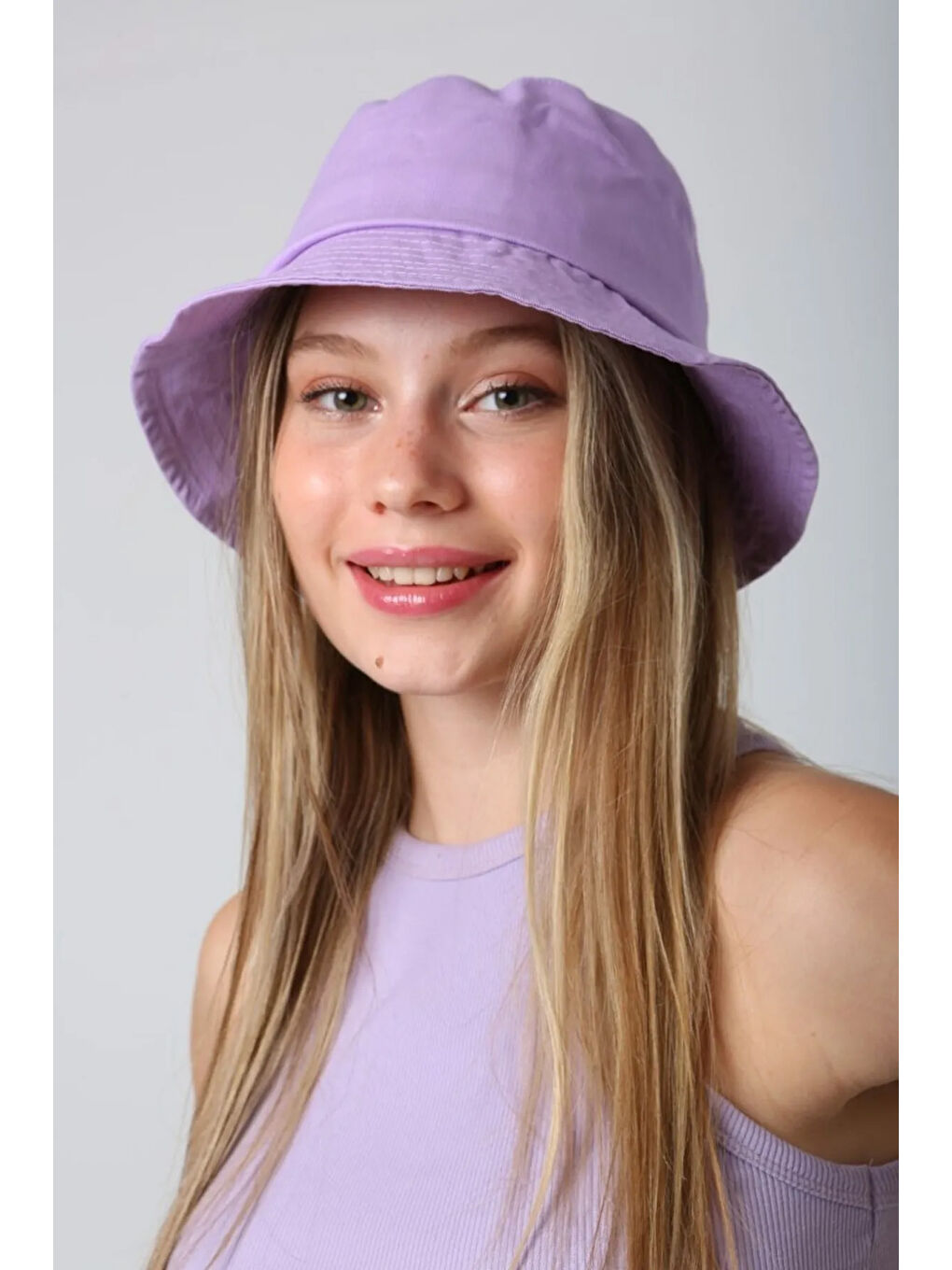Pamuk Bucket Şapka RŞ-110 Lila