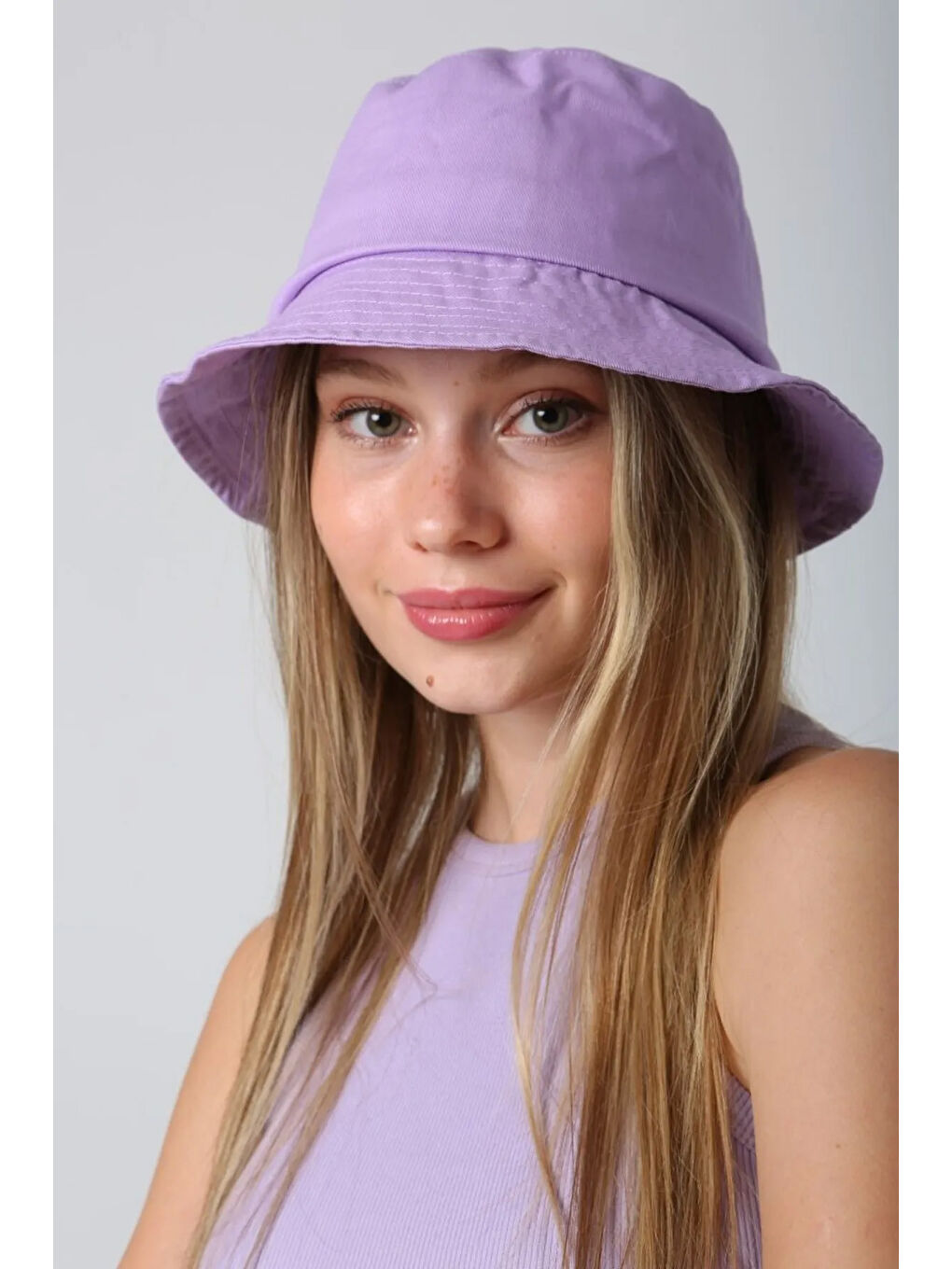 Pamuk Bucket Şapka RŞ-110 Lila-3