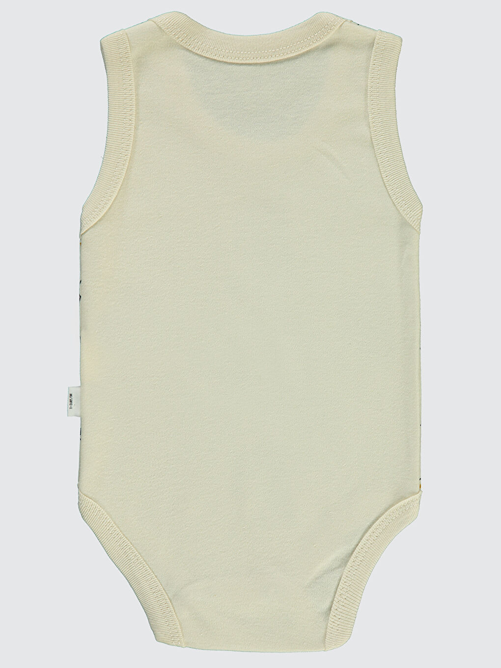 Baby Erkek Bebek Çıtçıtlı Badi 1-18 Ay Bej-1