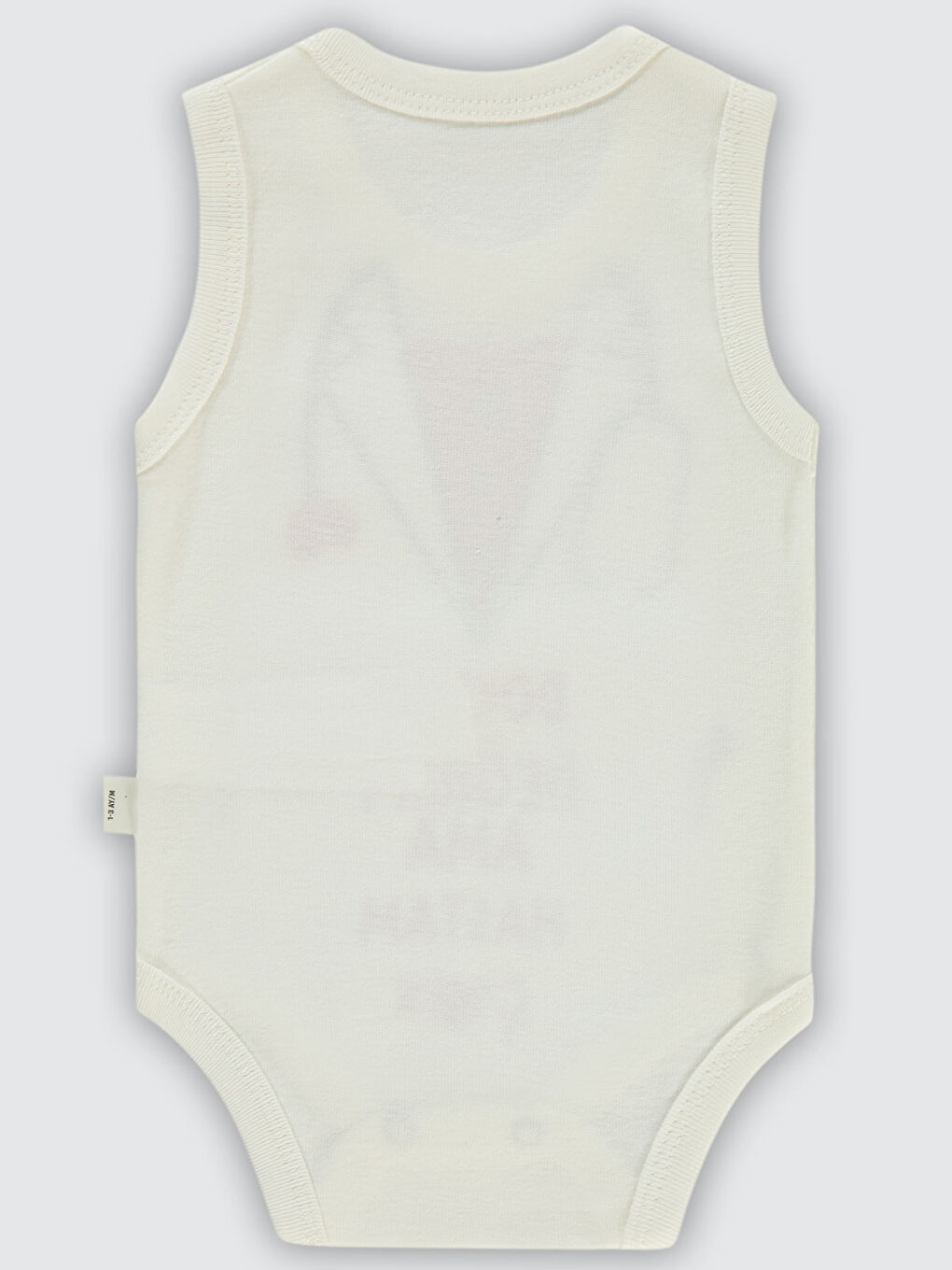 Civil Baby Erkek Bebek Çıtçıtlı Badi 1-36 Ay Ekru - 1
