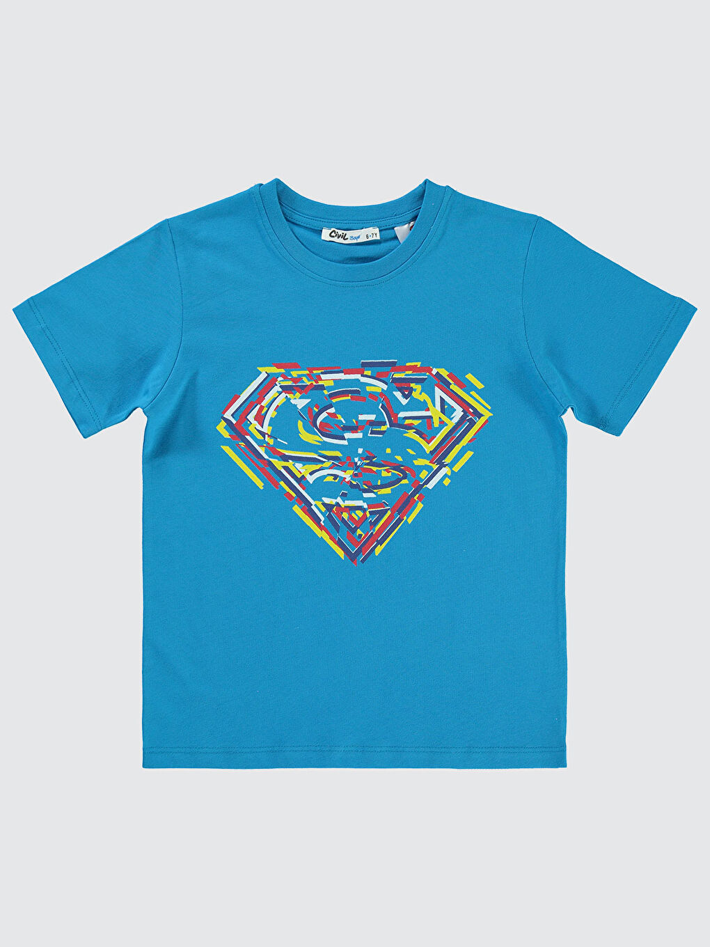 Superman Erkek Çocuk Tişört 10-13 Yaş Koyu Turkuaz