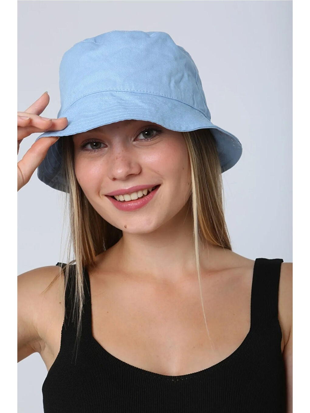 Remsa Mayo Pamuk Bucket Şapka RŞ-110 Bebe Mavi - 1