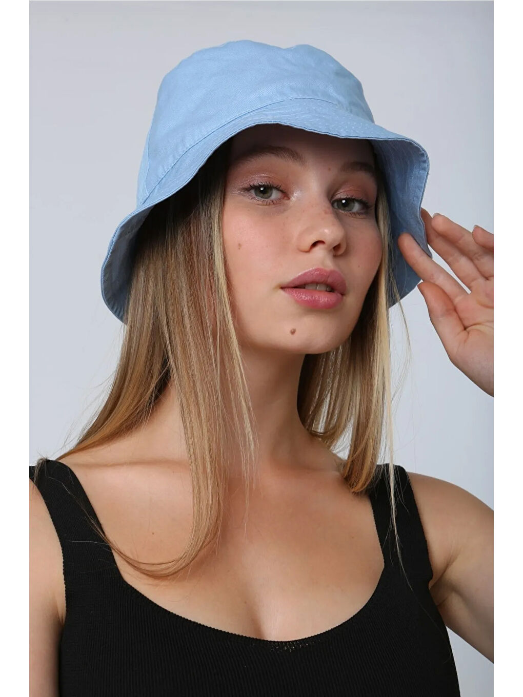 Remsa Mayo Pamuk Bucket Şapka RŞ-110 Bebe Mavi - 2
