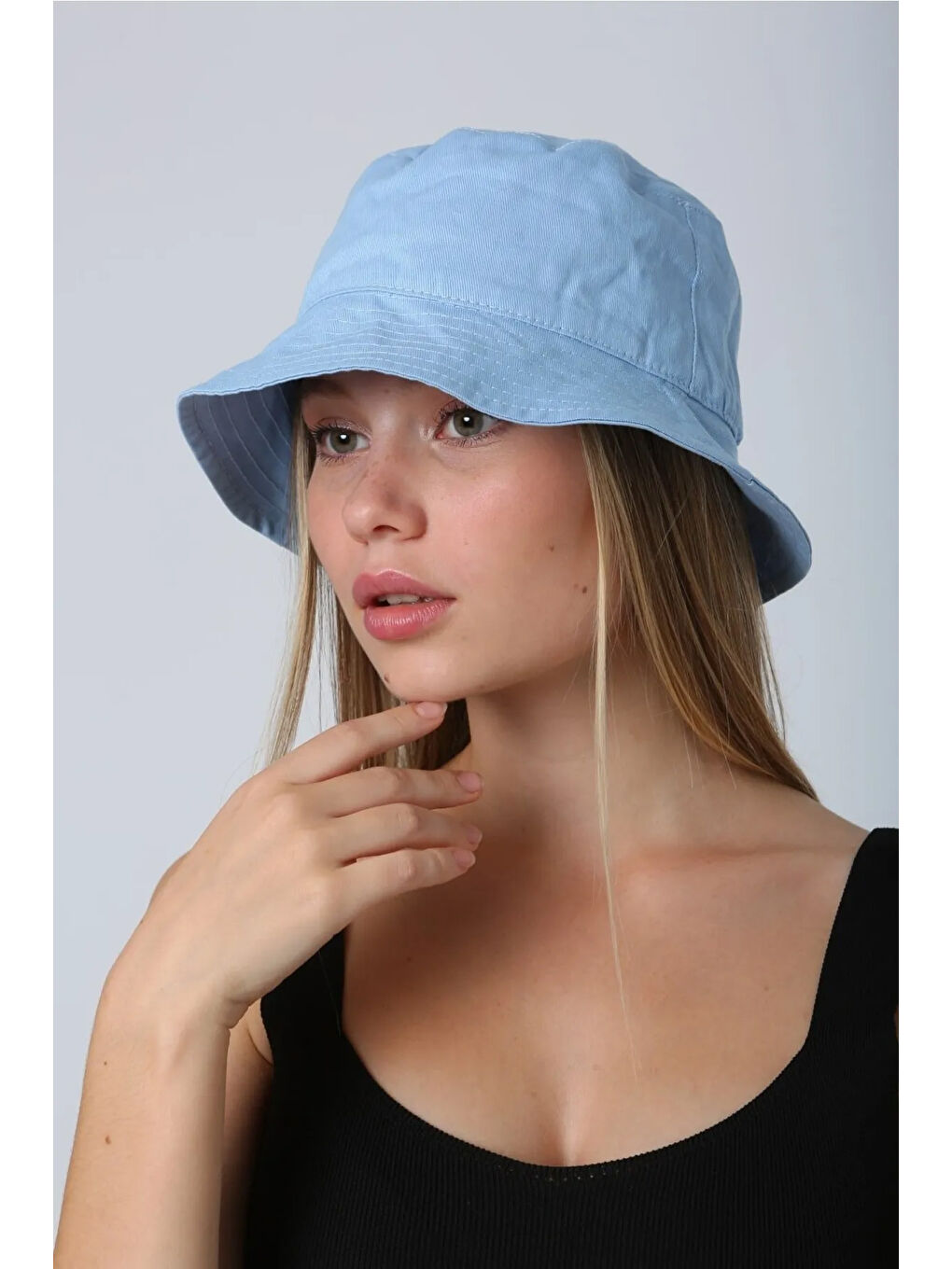 Remsa Mayo Pamuk Bucket Şapka RŞ-110 Bebe Mavi - 3