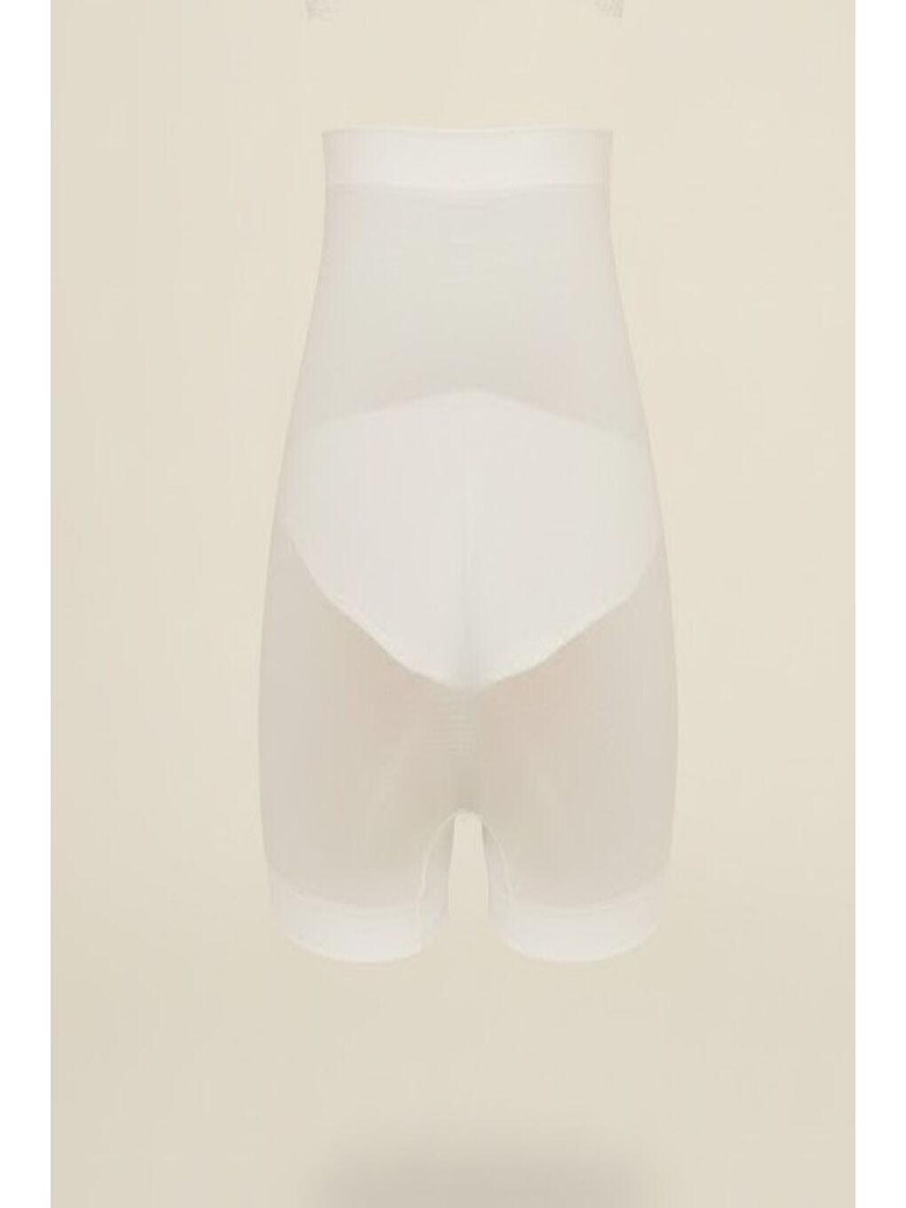 C17027 Düşük Bel İnce Boxer Korse Beyaz-1