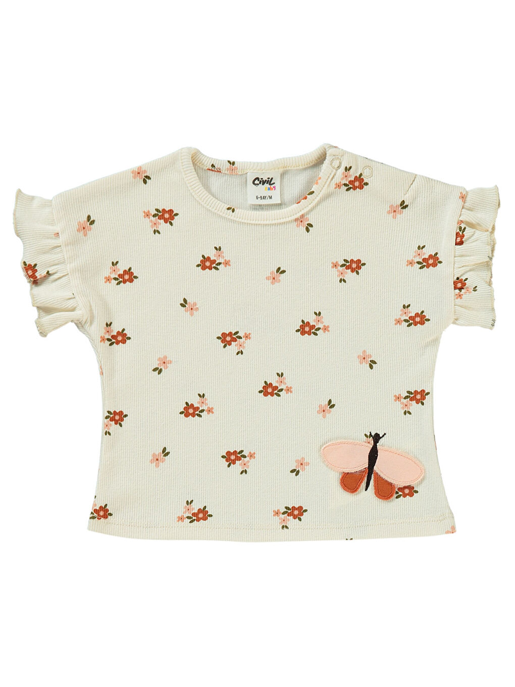 Bej Baby Kız Bebek Takım 6-18 Ay Fil Dişi-2