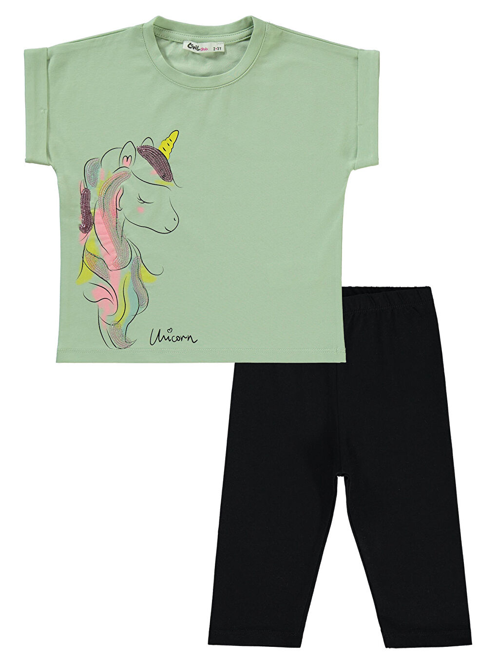 Girls Kız Çocuk Takım 2-5 Yaş Çağla Yeşili