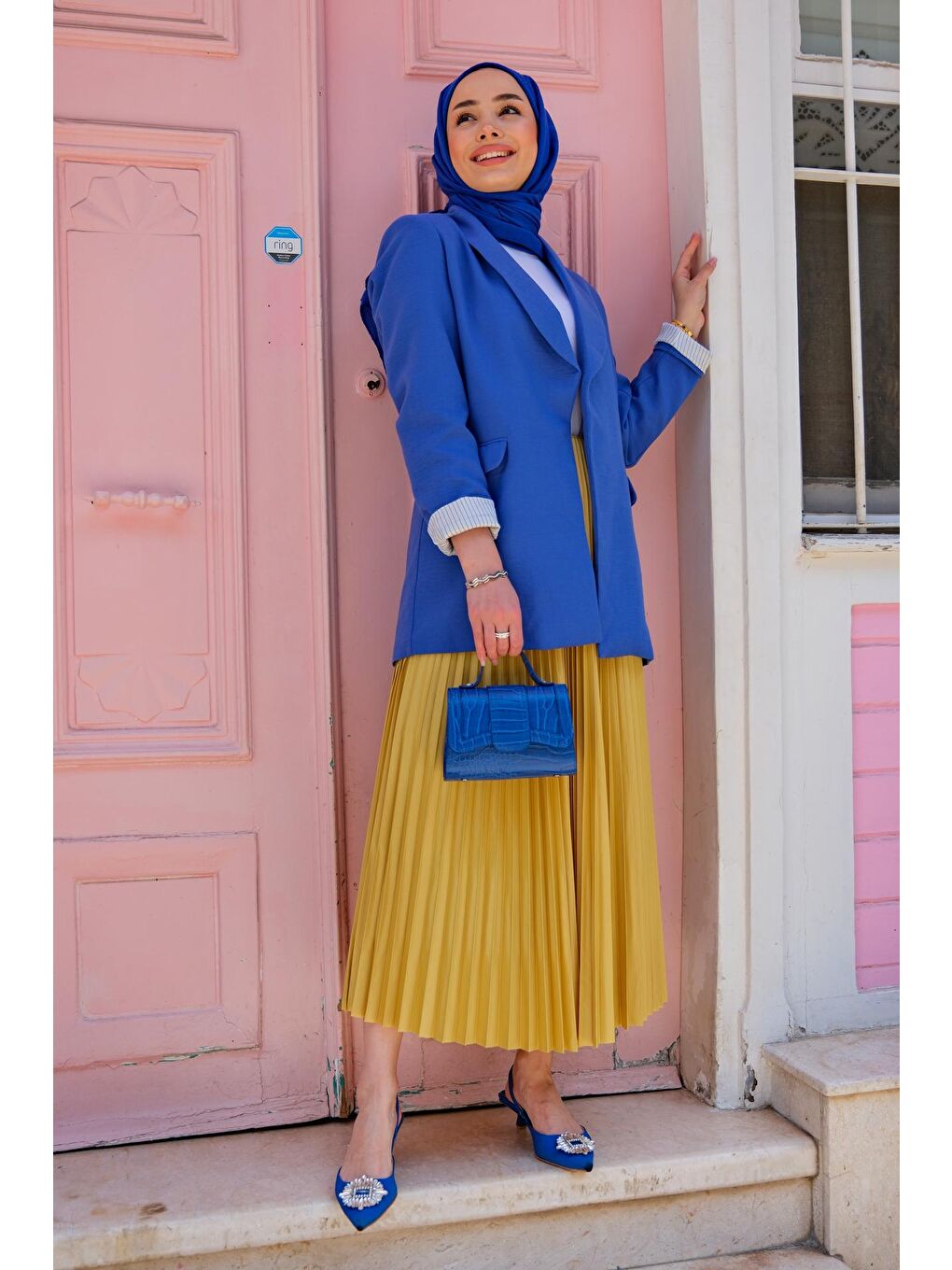 Elisa Piliseli Etek Sarı-3