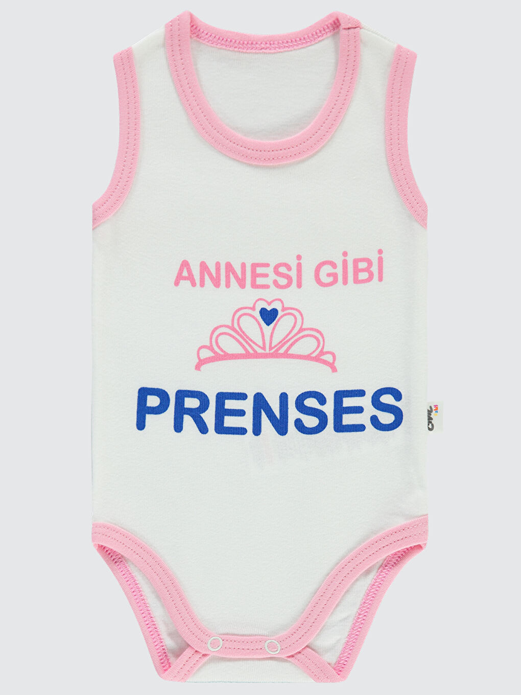 Civil Baby Kız Bebek Çıtçıtlı Badi 1-36 Ay Pembe