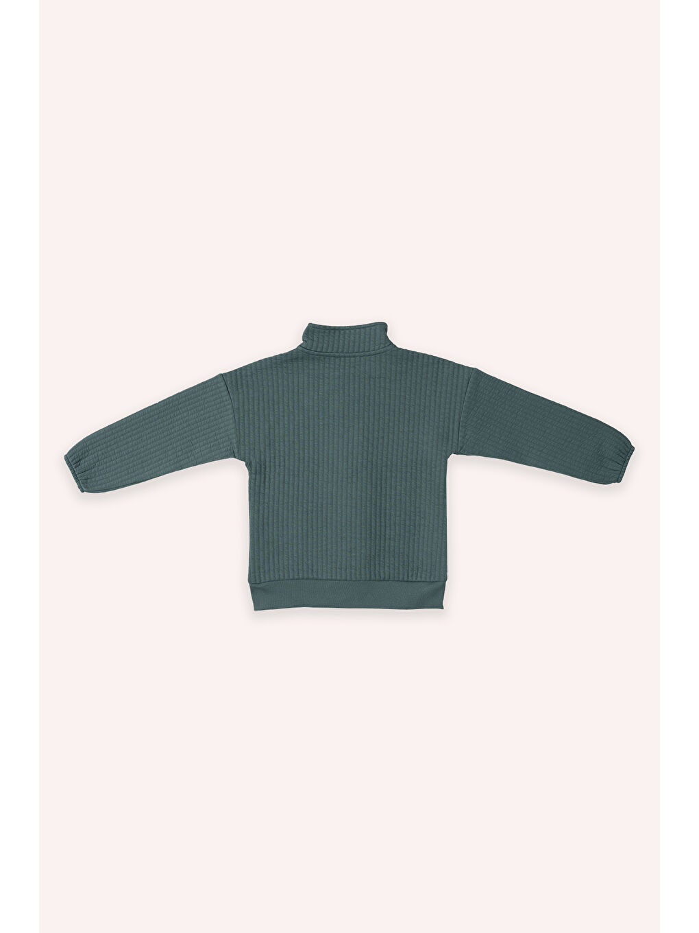 Erkek Çocuk Fermuarlı Yeşil Sweatshirt-1