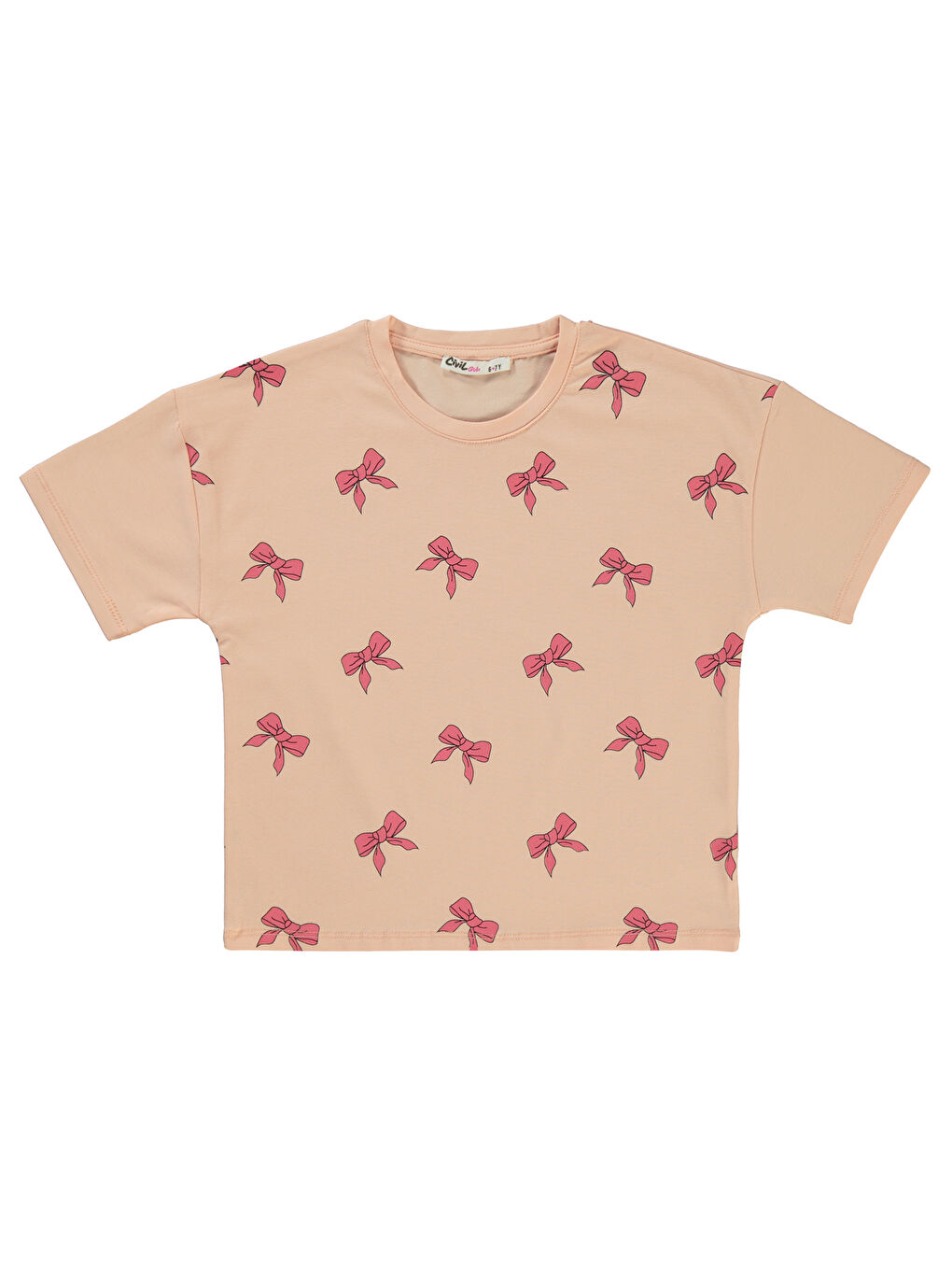 Girls Kız Çocuk 2'li Tişört 6-9 Yaş Lila-3