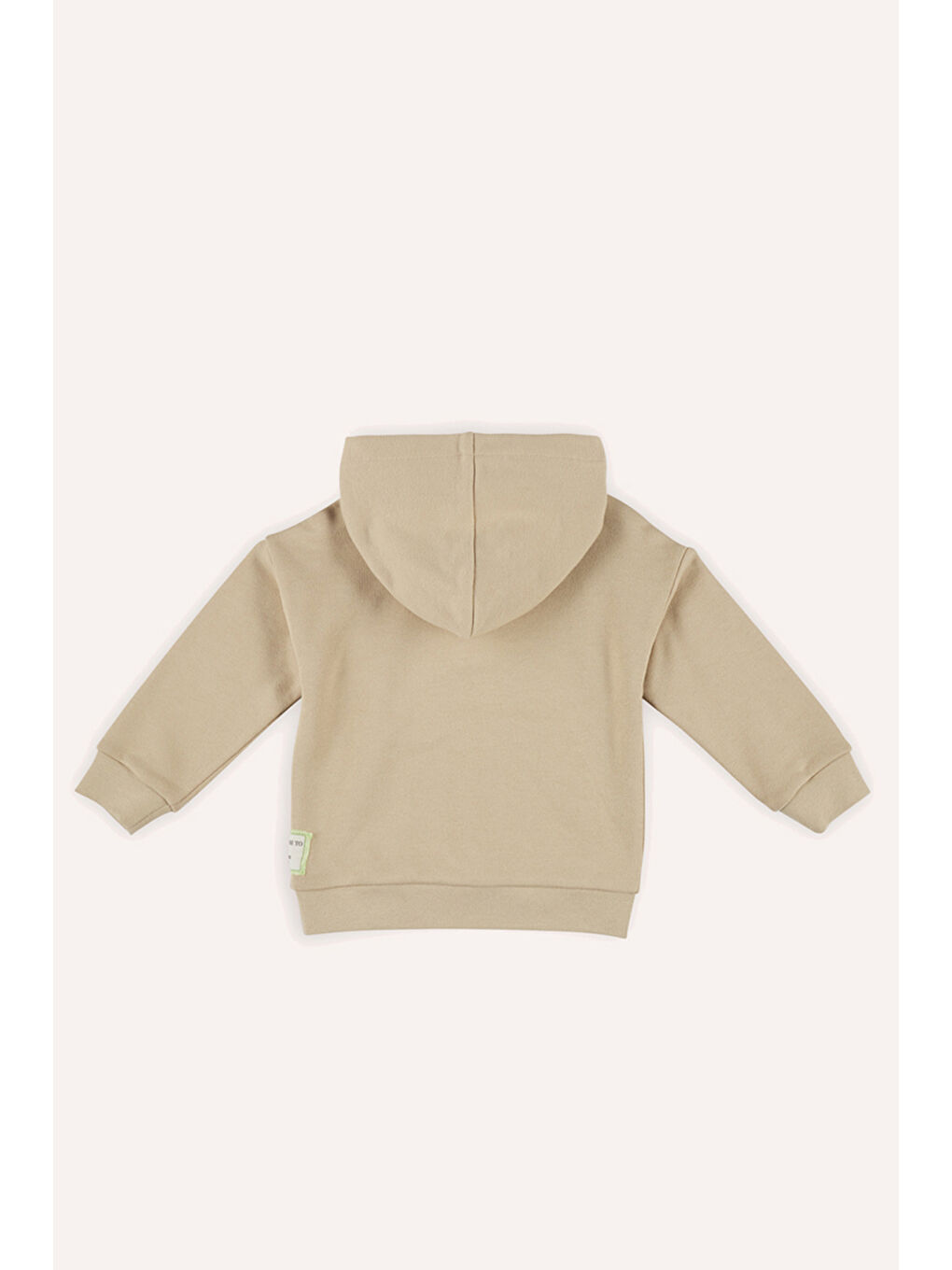 Erkek Bebek Kapüşonlu Bej Sweatshirt-1
