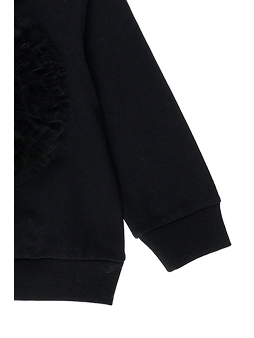 Kız Bebek Nakış Detaylı Siyah Sweatshirt-2