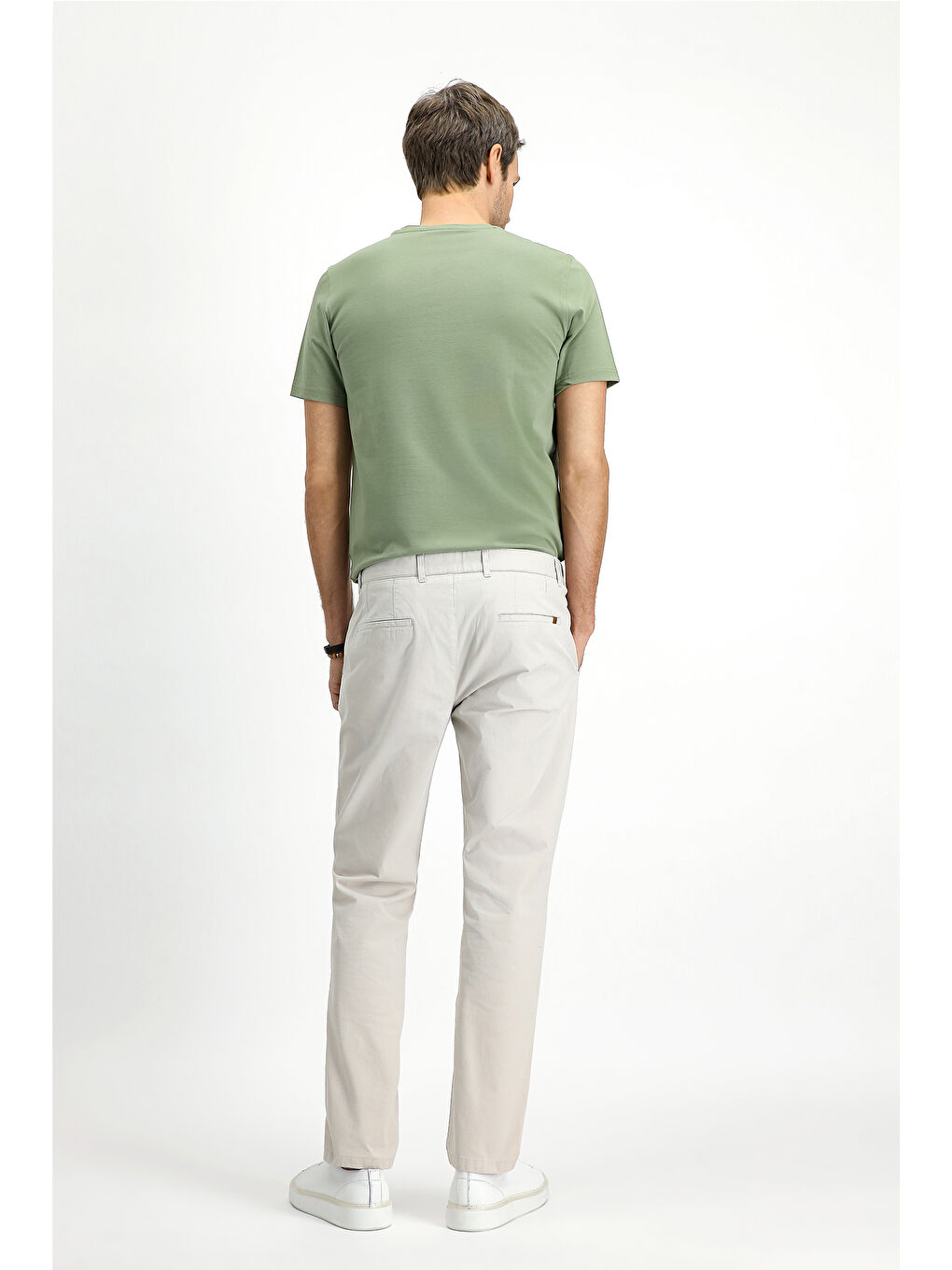 Bej Regular Fit Elastanlı Kanvas / Chino Pantolon-3