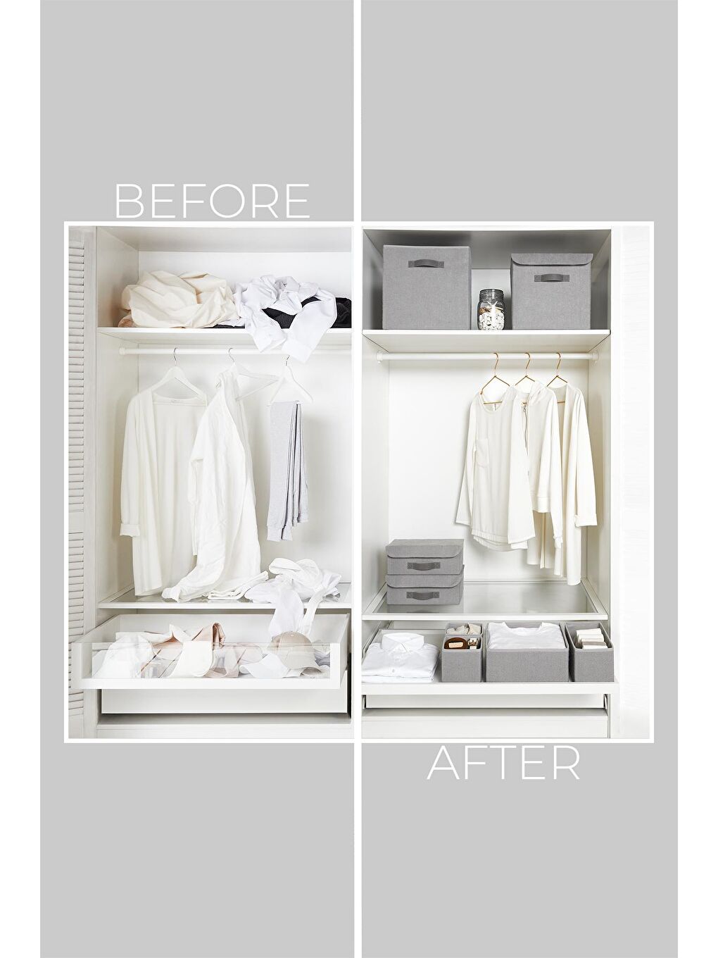 2'li Gri Renk Jüt Kapaklı Kutu Set 30x30x30 cm-4