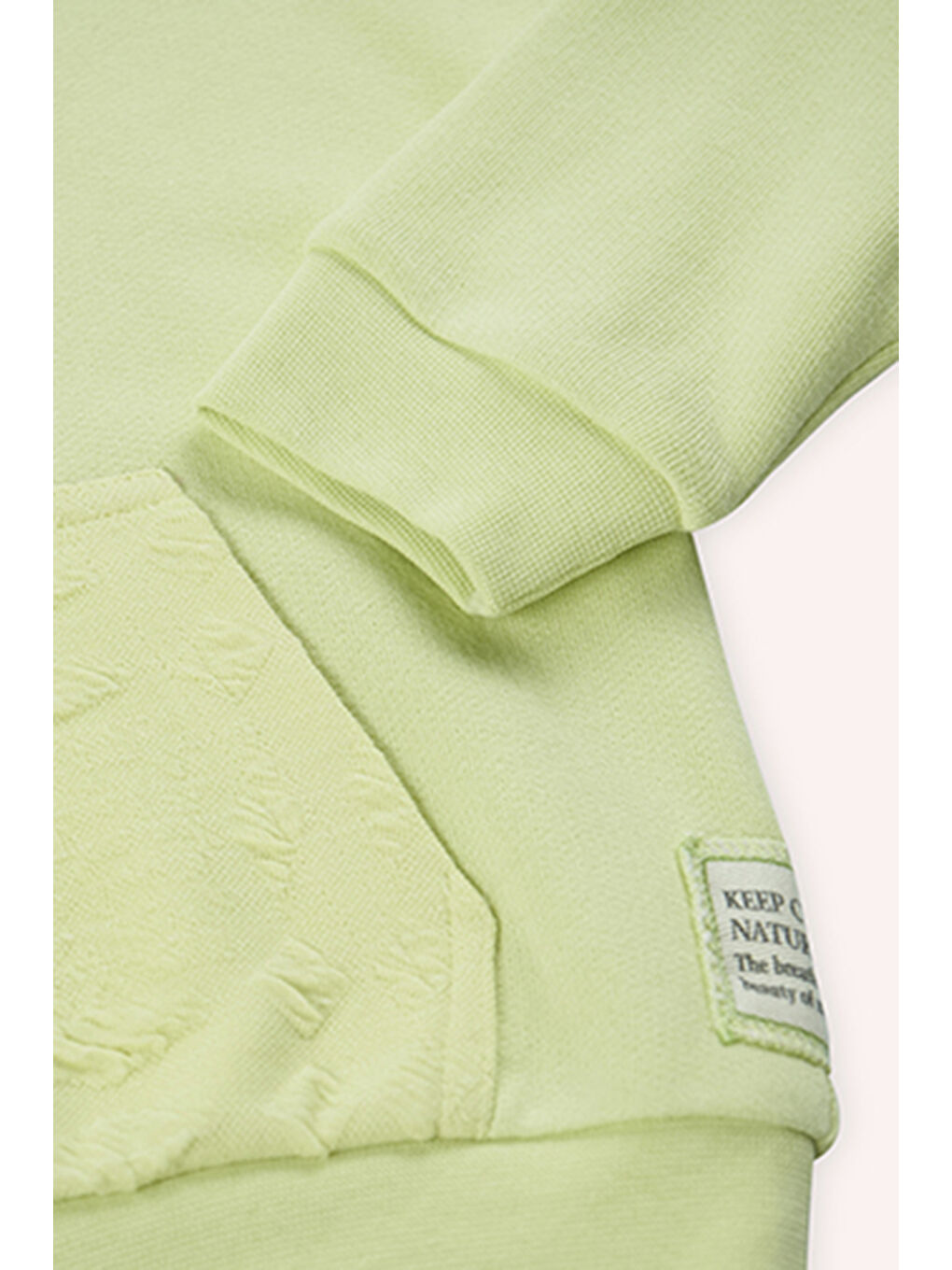 Erkek Bebek Kapüşonlu Yeşil Sweatshirt-2