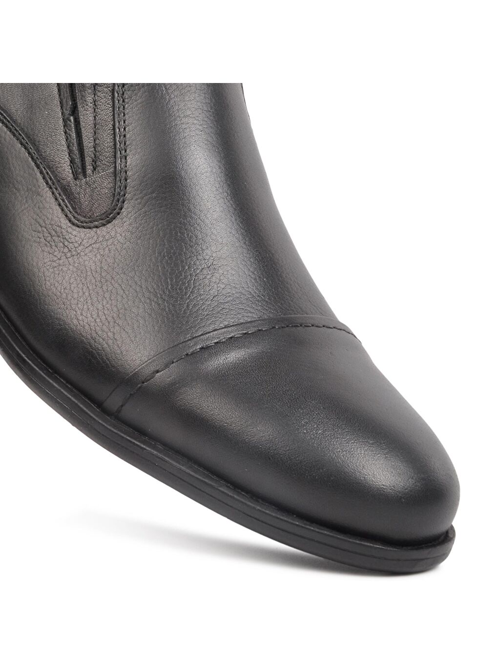 692 Siyah Erkek Hakiki Deri Comfort Ayakkabı-4